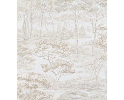 Обои деревья на белом фоне виниловые Артекс OVK Design Волшебный лес арт. 10604-01