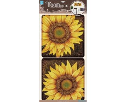 POA 9505(Стикеры два подсолнуха объемные)