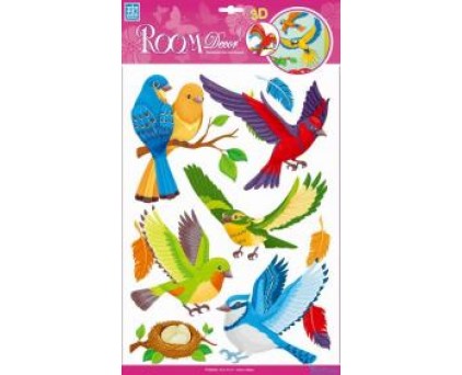 0517 RCA Стикеры лесные птицы